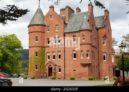 Fonab Castle, Pitlochry, Großbritannien Stockfoto