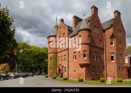 Fonab Castle, Pitlochry, Großbritannien Stockfoto