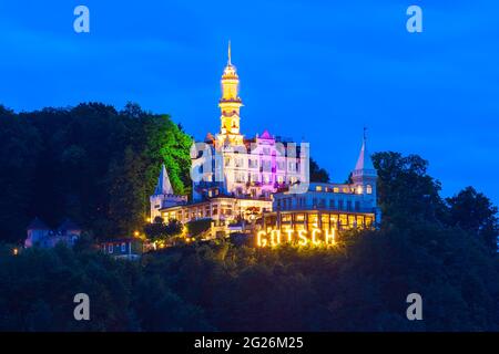 Schloss Hotel Chateau Gutsch ist ein Boutique Hotel in der Stadt Luzern in der Zentralschweiz Stockfoto