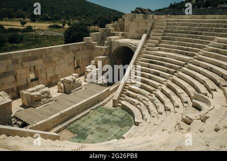 Patara Antalya Antique Theatre Area, Türkei Stockfoto
