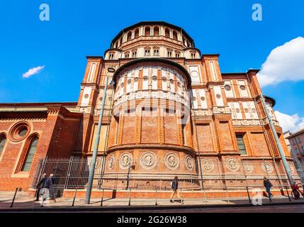 Santa Maria delle Grazie oder Heilige Maria der Gnade ist ein Kirche und Dominikanerkloster in Mailand, Italien Stockfoto