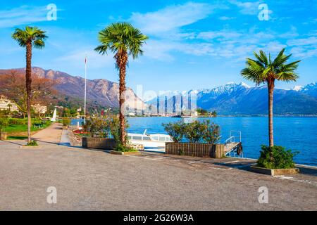 Wasser im Stresa, am Ufer des Lago Maggiore See im Norden von Italien. Stockfoto