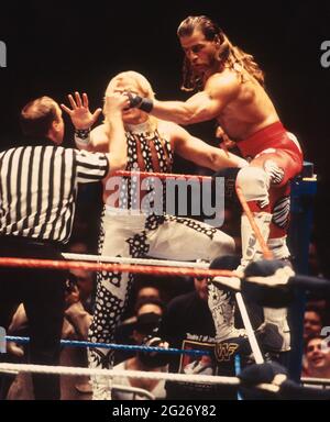 Shawn Michaels Jeff Jarrett 1995 Foto von John Barrett/PHOTOlink Stockfoto