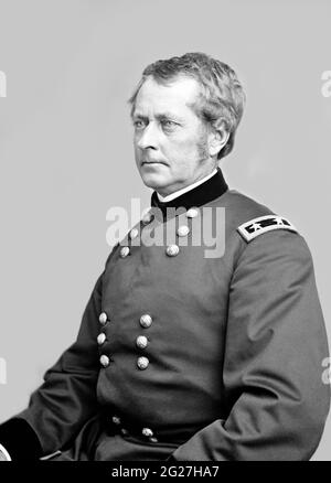 General Joseph Hooker, ein General des amerikanischen Bürgerkriegs für die Union Army. Stockfoto