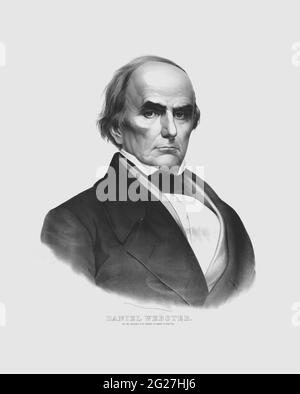 Porträt von Daniel Webster, einem renommierten amerikanischen Staatsmann. Stockfoto