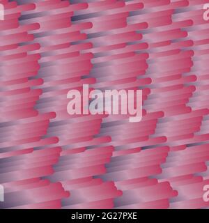 Vektor rosa und lila geometrischen Streifen. Abstraktes, sich wiederholendes Muster von sich schneidenden Linien Stock Vektor