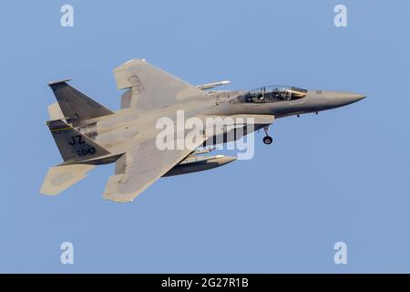 Ein F-15D Eagle der Louisiana Air National Guard. Stockfoto