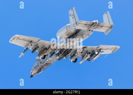 Ein US-Air Force a-10 Thunderbolt II. Stockfoto