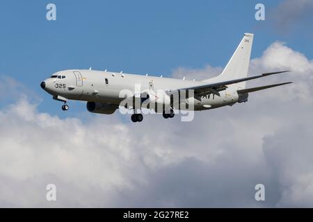 Ein Poseidon der US Navy P-8A. Stockfoto