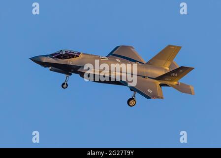 Eine US-Luftwaffe F-35A Lightning II. Stockfoto