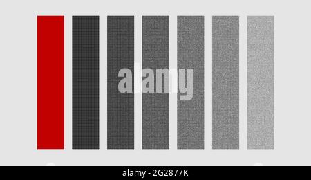 Grafik mit dem wiederholten Großbuchstaben I als Monogramm Stockfoto