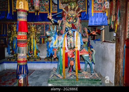 SITA Mahakala Statue, Erdene Zuu Kloster, Karakorum, Mongolei Stockfoto
