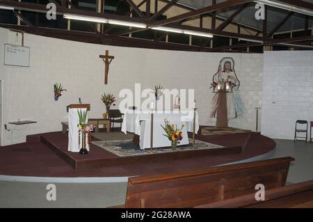 Papua-Neuguinea; Goroka; Katholische Kirche - Maria Hilfe der Christen; María Auxilio de los Cristianos Stockfoto