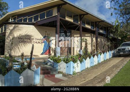 Papua-Neuguinea; Goroka; Katholische Kirche - Maria Hilfe der Christen; María Auxilio de los Cristianos Stockfoto