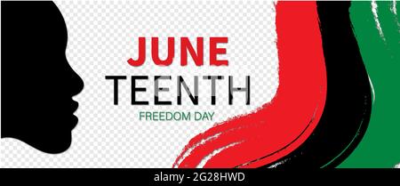 Juneteenth Freedom Day. 19. Juni African American Emancipation Day. Vektorgrafik Stock Vektor