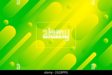 Speed Background. Grünes Muster mit geometrischen Trendformen Stock Vektor