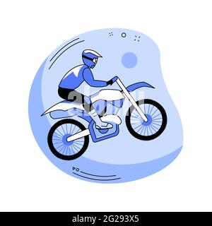 Motocross abstrakte Konzept Vektor Illustration. Stock Vektor