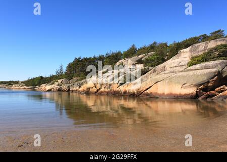 Landschaft mit einer felsigen Küste - Hvaler Stockfoto