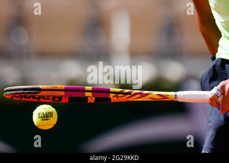 Paris, Frankreich. Juni 2021. Rafael Nadal aus Spanien beim French Open Grand Slam Tennisturnier 2021 in Roland Garros, Paris, Frankreich. Frank Molter/Alamy Live Nachrichten Stockfoto