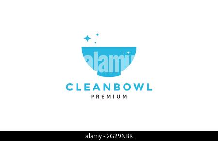 Bowl Clean Shine Logo Vektor Symbol Illustration Design Stock Vektor