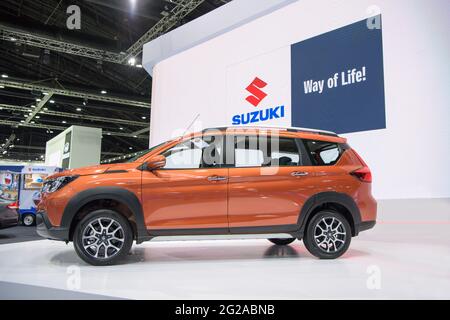 Suzuki XL7 wird auf DER 41. INTERNATIONALEN AUTOMOBILAUSSTELLUNG 2020 IN BANGKOK am 14. Juli 2020 in Nonthaburi, Thailand, ausgestellt. Stockfoto