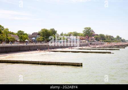 Selenogradsk, Russland – 09. Juni 2021: Ansicht des Zelenogradsk, Oblast Königsberg. Stockfoto