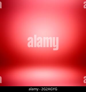 Einfacher, abstrakter roter Hintergrund mit Farbverlauf Stockfoto