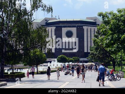 Nationaler Kulturpalast in Sofia, Bulgarien. Stockfoto