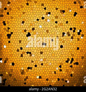 Orange abstrakter Hintergrund - Mosaikstil Stockfoto