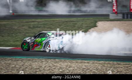 Oschersleben, 30. August 2019: Michal Rzoska fährt seinen Toyota GT86 während der Drift Kings International Series in der Motorsport Arena Stockfoto