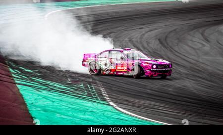 Oschersleben, 30. August 2019: Karolina Pilarczyk fährt den Nissan Silvia S14 Supercharged LSX 376 während der Drift Kings International Stockfoto