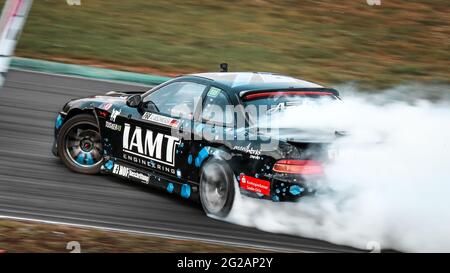 Oschersleben, 30. August 2019: Rennfahrer Andy Wischnewski fährt einen Toyota Soarer 2JZ während der Drift Kings International Series Stockfoto