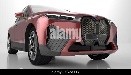 Der BMW iX Elektro-SUV Stockfoto