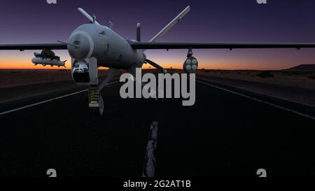 TAI Anka UAV wurde von Turkish Aerospace Industries entwickelt Stockfoto