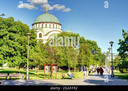 Kathedrale St. Sava, Belgrad Stockfoto