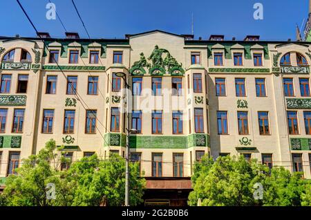 Belgrader Wahrzeichen, HDR-Bild Stockfoto