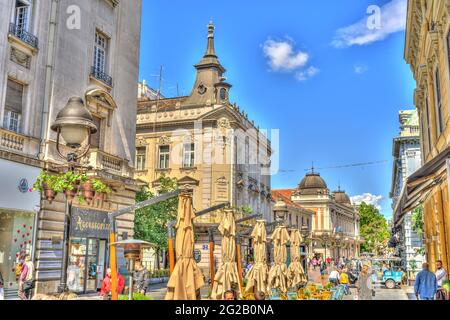 Belgrader Wahrzeichen, HDR-Bild Stockfoto