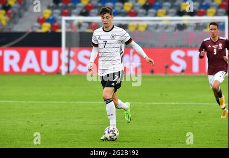 Testspiel zur Euro 2020, Merkur-Spiel-Arena Düsseldorf: Deutschland - Lettland 7:1; Kai Havertz (GER). Stockfoto