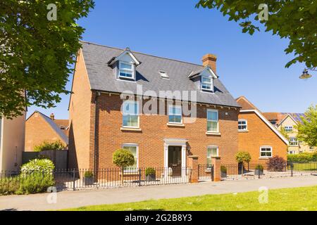 Freistehendes neues Bauhaus. Essex. VEREINIGTES KÖNIGREICH Stockfoto