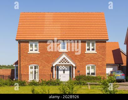 Freistehendes neues Bauhaus. Essex. VEREINIGTES KÖNIGREICH Stockfoto