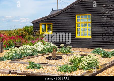 Prospect House, einst Sitz von Derek Jarman, Dungeness, kent, großbritannien Stockfoto