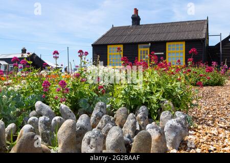 Prospect House, einst Sitz von Derek Jarman, Dungeness, kent, großbritannien Stockfoto