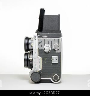 Mamiya c220 Spiegelreflexkamera im Mittelformat. Stockfoto