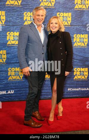 Sydney, Australien. Juni 2021. Prominente und VIPS besuchen die Sydney Premiere Eröffnungsnacht des Musicals kommen aus dem Weg ins Capitol Theatre, Campbell Street, Haymarket. Kredit: Richard Milnes/Alamy Live Nachrichten Stockfoto