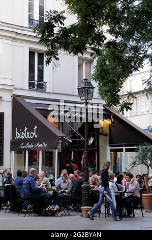 FRANKREICH. PARIS (75) BELLEVILLE. SAINTE-MARTHE-PLATZ Stockfoto