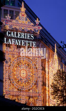 FRANKREICH. PARIS (75) 9E ARR. GALERIE LAFAYETTE, GROSSES GESCHÄFT (BOULEVARD HAUSSMANN) Stockfoto