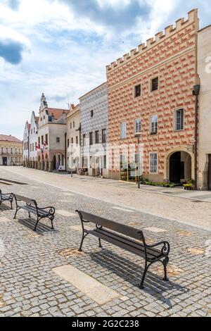 Olad Stadt Slavonice in Tschechien Stockfoto