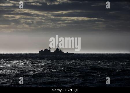 Antonio Marceglia eine Fregatte der Bergamini-Klasse (Allzweck), eine von zehn in ihrer Klasse, die entweder im Dienst oder im Bau für die italienische Marine war Stockfoto