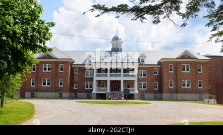 Brantford Ontario Canada, Mohawk Institute Residential School ehemalige indische Residential School in Brantford, Ontario, Kanada. Stockfoto