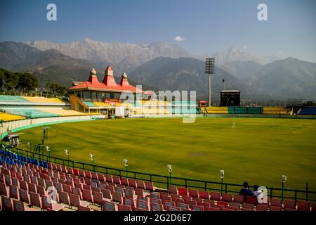 HPCA Cricket Stadium, Dharamshala Indien Stockfoto